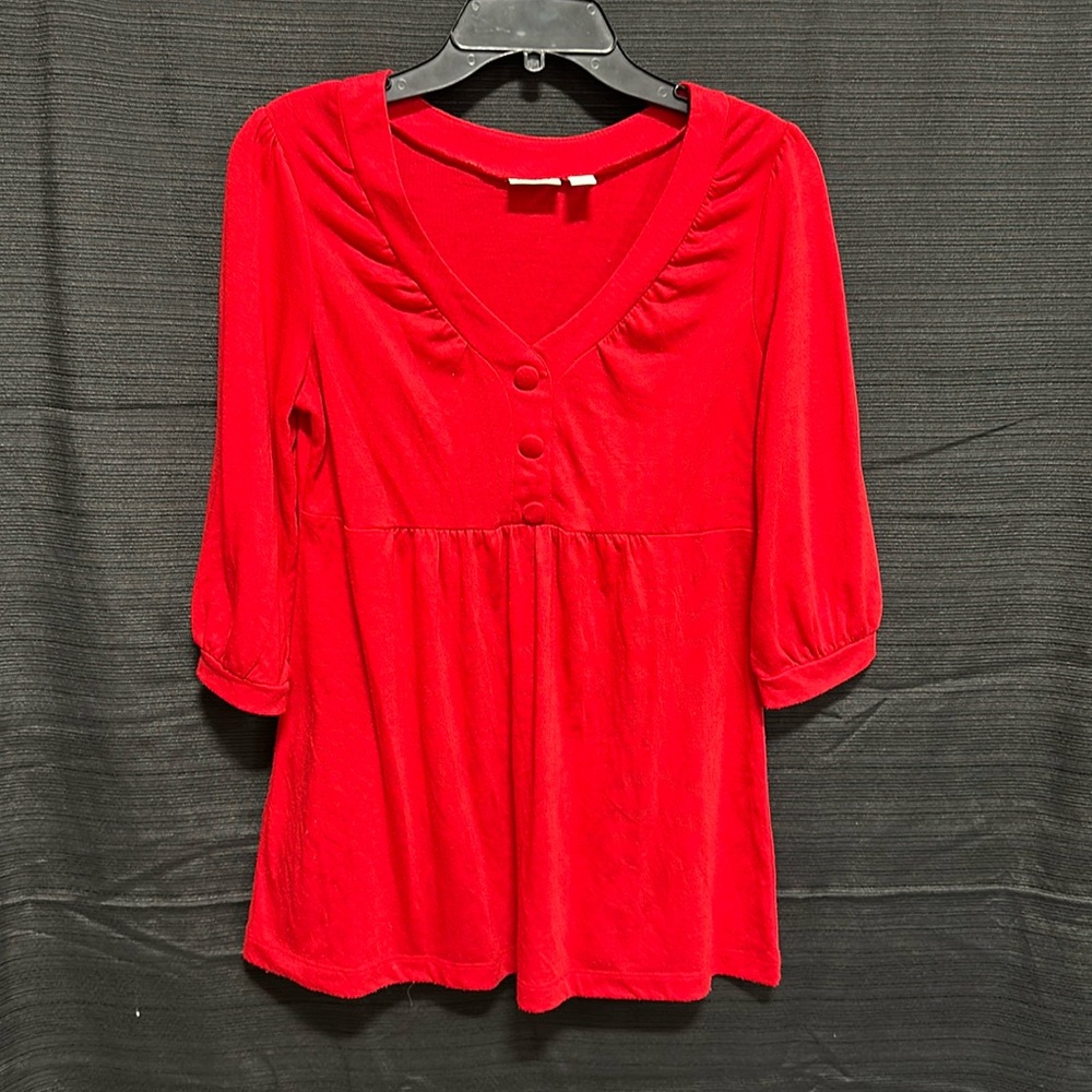 Cato women’s red‎ size M pull over baby doll style / box 18-39